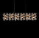 AICO Furniture Lighting Bouquet 18 Light Drum Chandelier in Gold image