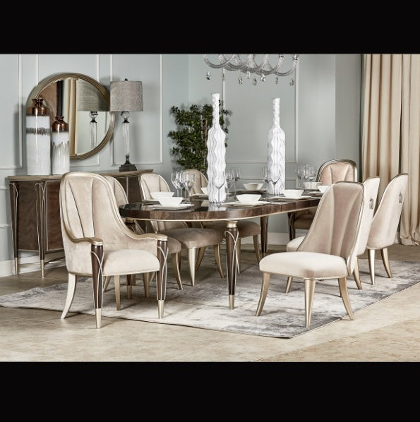 AICO Furniture Lighting Madrid 8 Light Chandelier in Clear