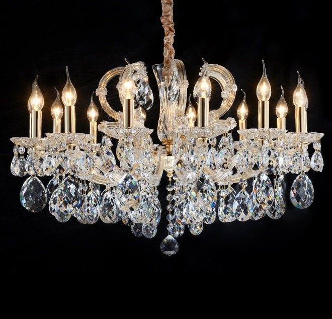 AICO Furniture Lighting Portola II 14 Light Chandelier in Clear image