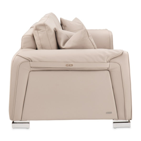 AICO Furniture Mia Bella Bergamo Sofa in Stainless Steel