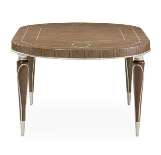 AICO Villa Cherie 4 Leg Oval Dining Table in Hazelnut