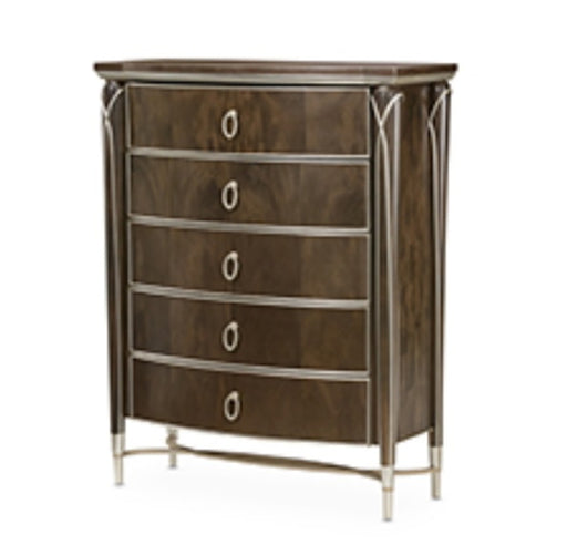 AICO Villa Cherie Highboy Chest in Hazelnut image
