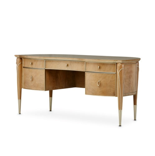 AICO Villa Cherie Desk in Caramel