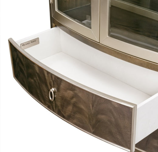 AICO Villa Cherie Display Cabinet in Hazelnut