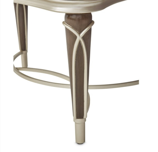 AICO Villa Cherie Ottoman in Hazelnut