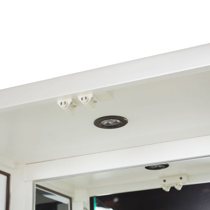 AICO London Place Display Cabinet in Creamy Pearl