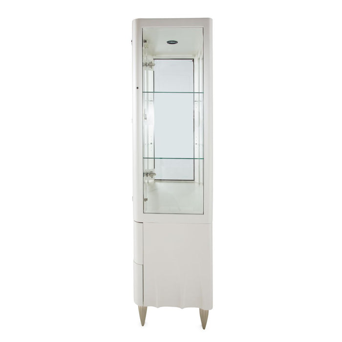 AICO London Place Display Cabinet in Creamy Pearl