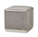 AICO Furniture Linea Linea Ottoman Gray Pearl in Silver Mist image