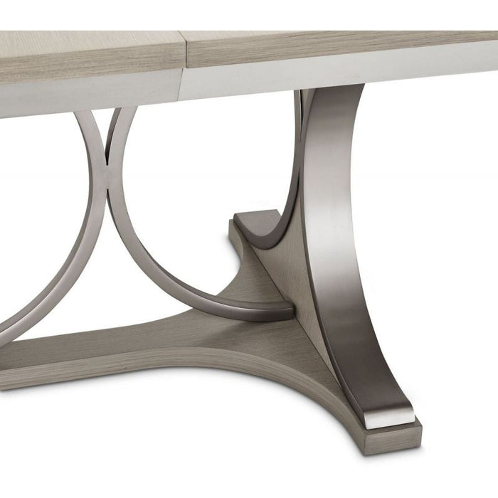 AICO Eclipse Oval Dining Table in Moonlight