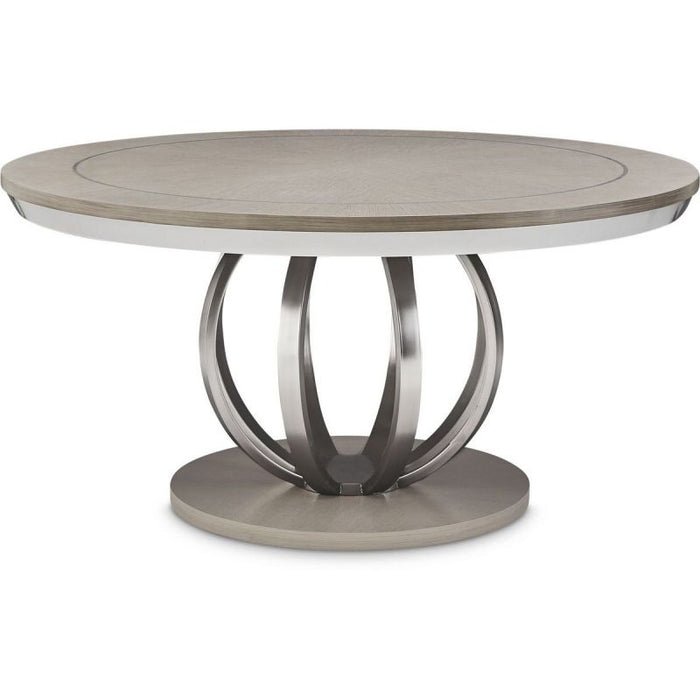 AICO Eclipse Round Dining Table in Moonlight image