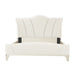 AICO Furniture La Marisia King Upholstered Platform Bed in Creamy Pearl image
