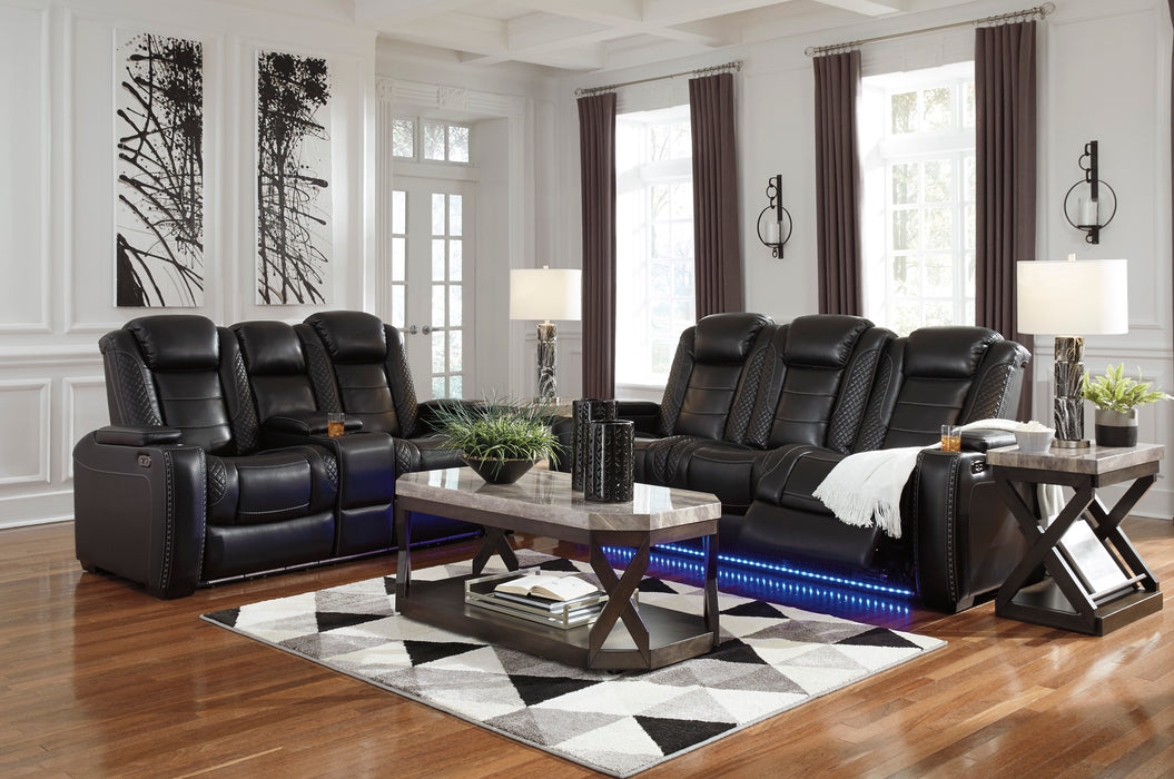 Party Time Power Reclining Sofa and Loveseat Set