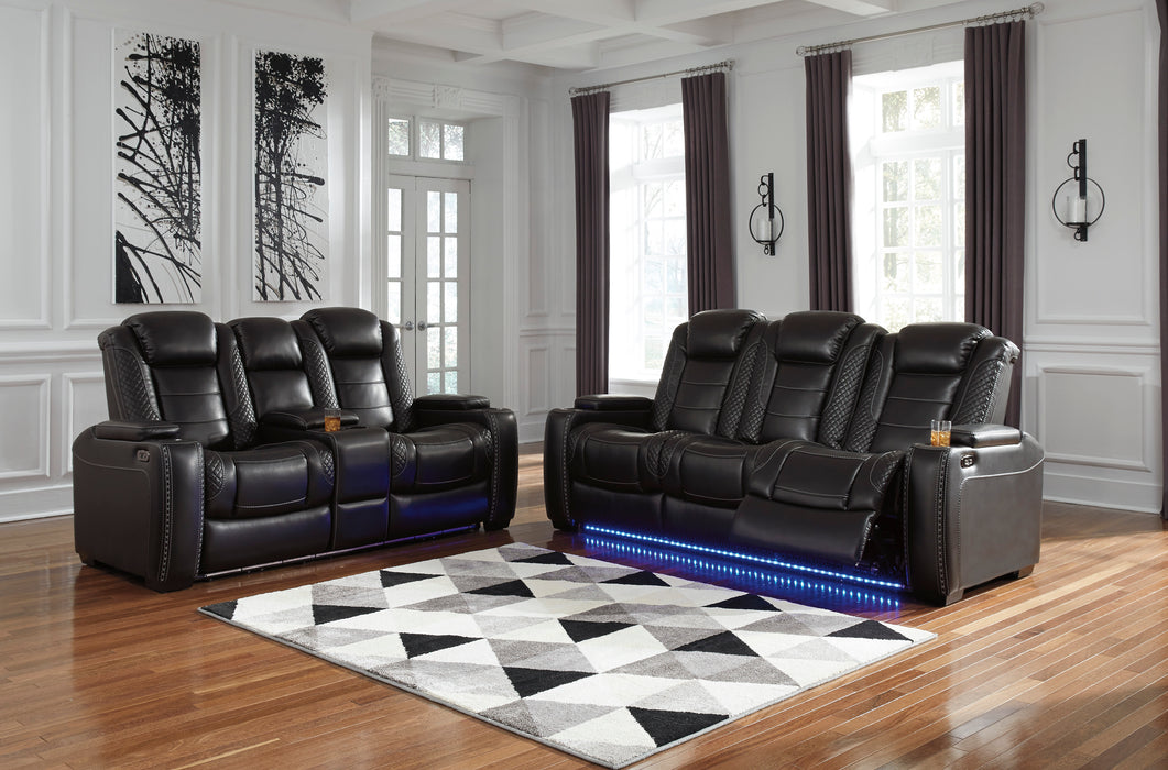 Party Time Power Reclining Sofa and Loveseat Set